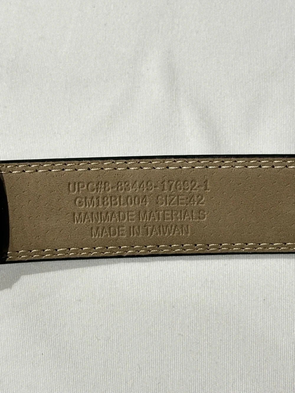 2 Mens Belts Bundle Brown Leather & Black Dress Belt Size 38 42 Classic Lot - Picture 3 of 3